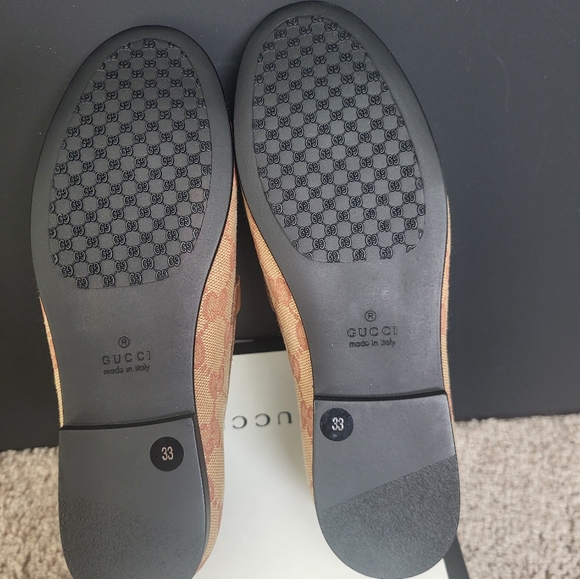 Gucci Jordaan Loafers kids with GG print Brand new - Picture 4 of 4
